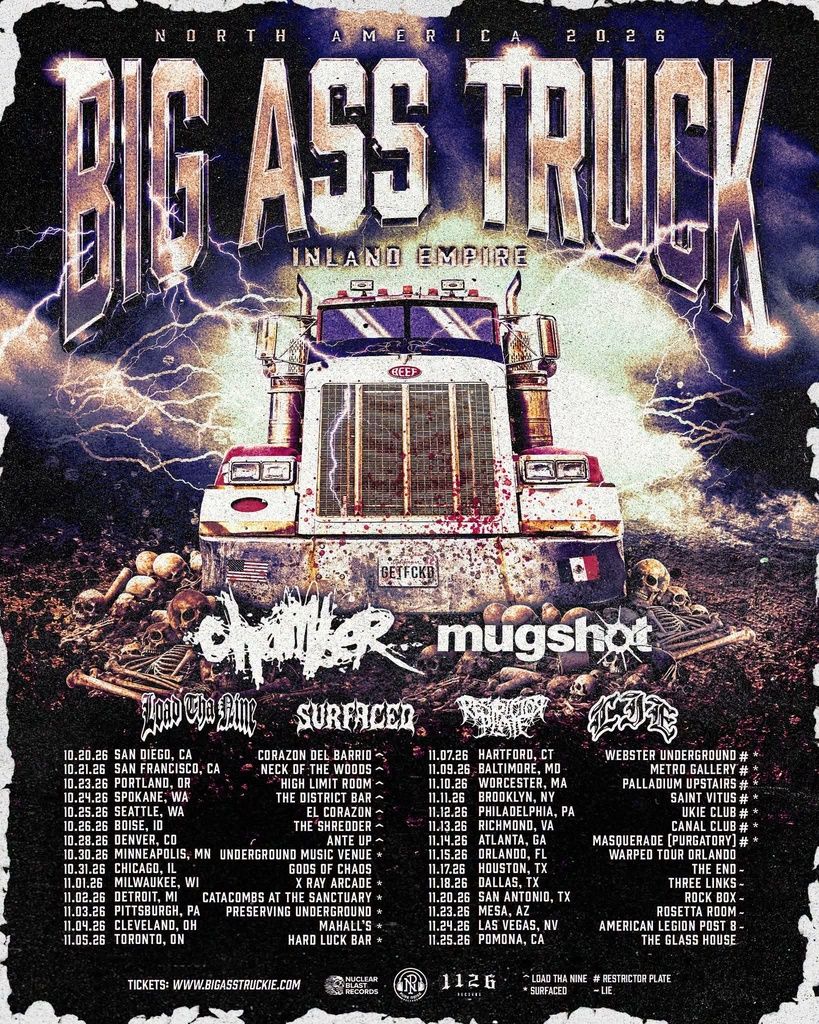 BIG ASS TRUCK Inland Empire US Tour 2026 Setlist Playlist