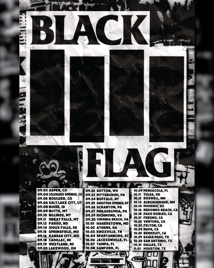 BLACK FLAG US 2026 Setlist Playlist