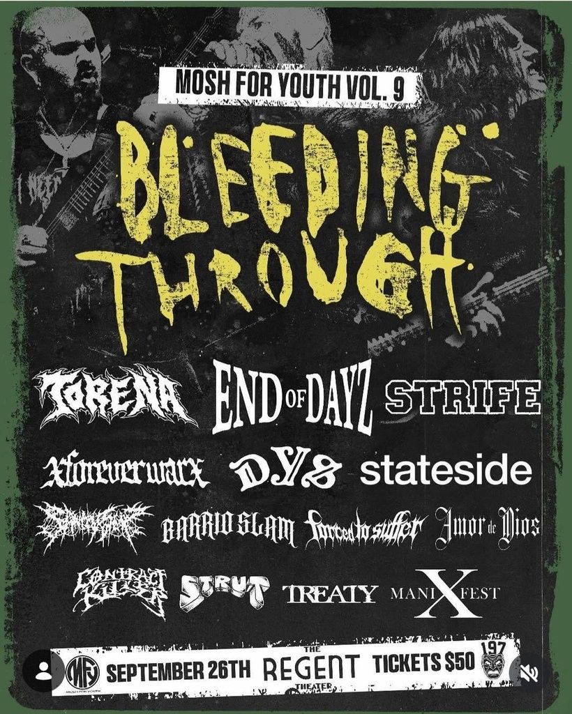 BLEEDING THROUGH MOSH FOR YOUTH VOL. 9 GETREADY PLAYLIST
