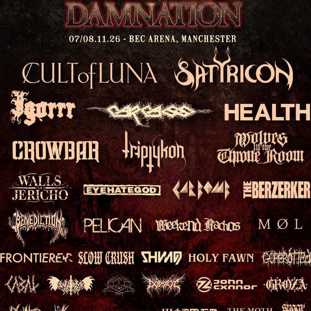DAMNATION 2026 Complete Setlist Playlist