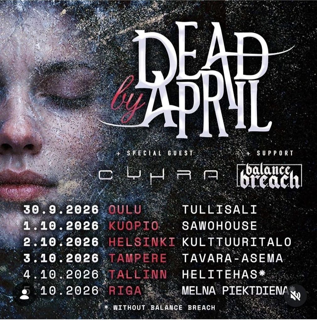 DEAD BY APRIL Europe 2026 Setlist Playlist