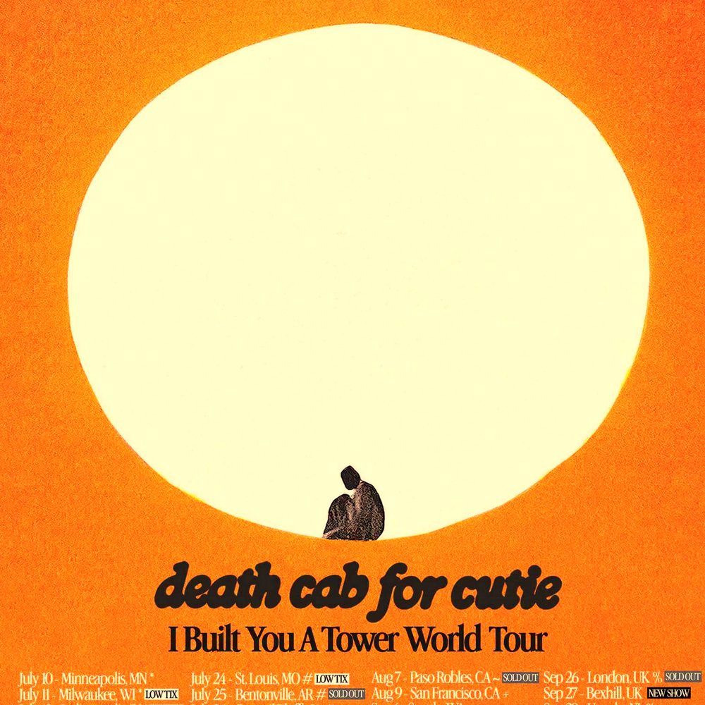 DEATH CAB FOR CUTIE I BUILT YOU A TOWER WORLD TOUR 2026 Setlist Playlist