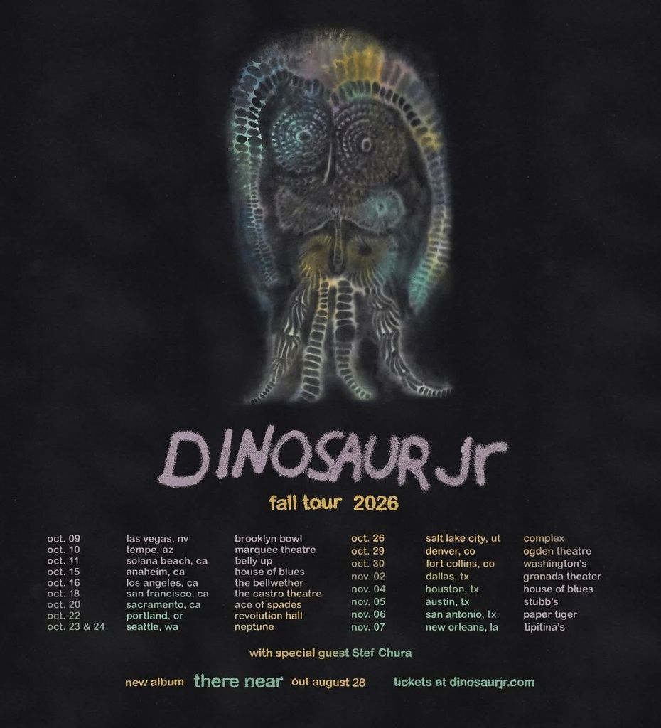 DINOSAUR JR FALL TOUR US 2026 Setlist Playlist