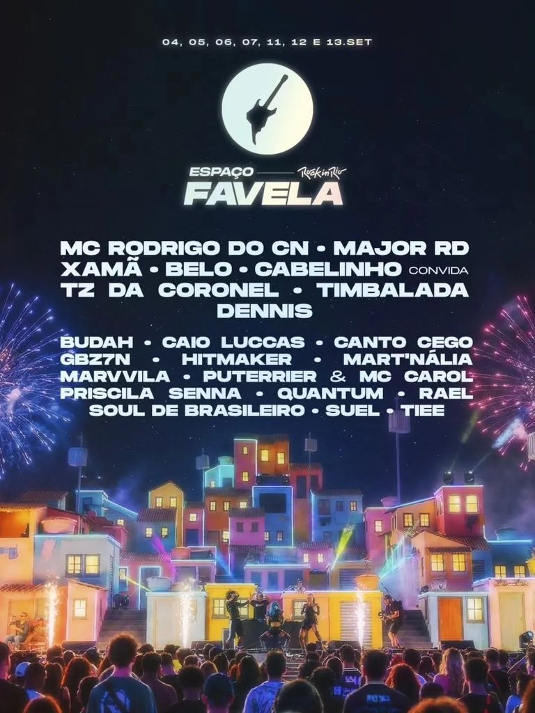 ESPAÇO FAVELA ROCK IN RIO 2026 Complete Setlist Playlist