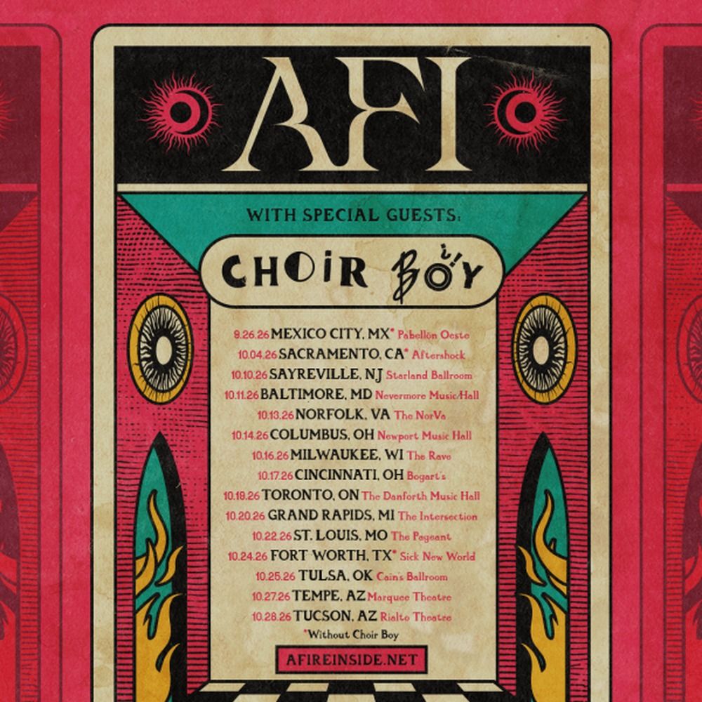 AFI Holy Visions US Tour 2026 Setlist Playlist