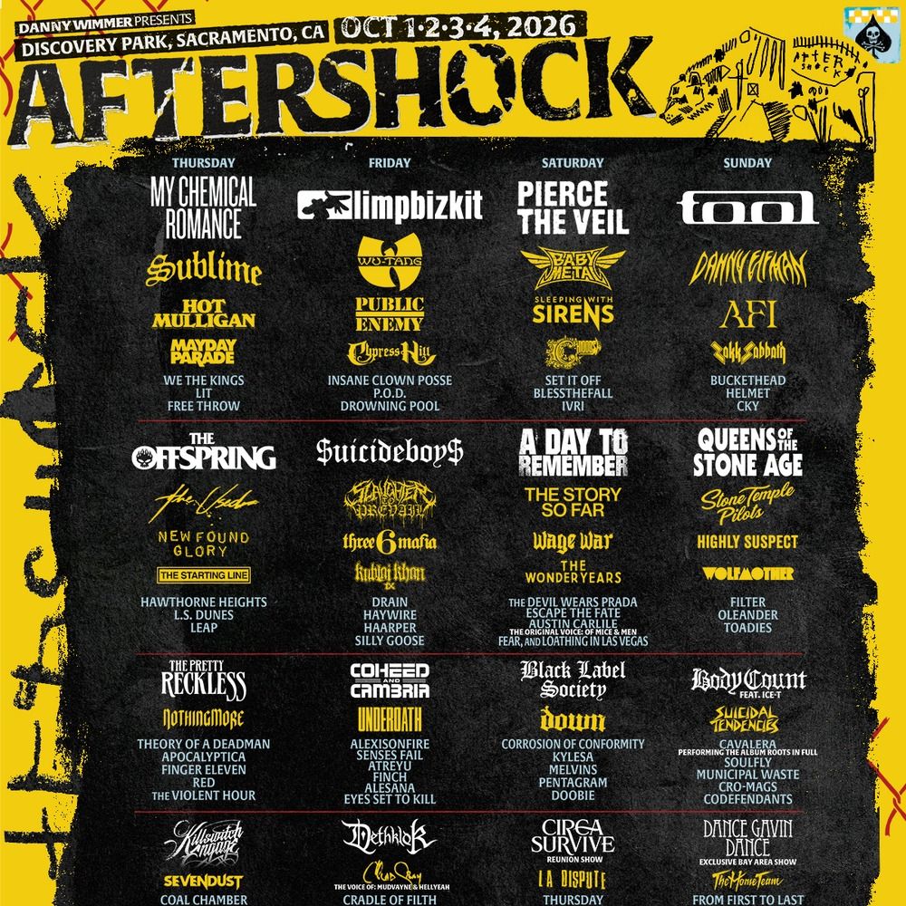 AFTERSHOCK 2026 COMPLETE SETLIST PLAYLIST