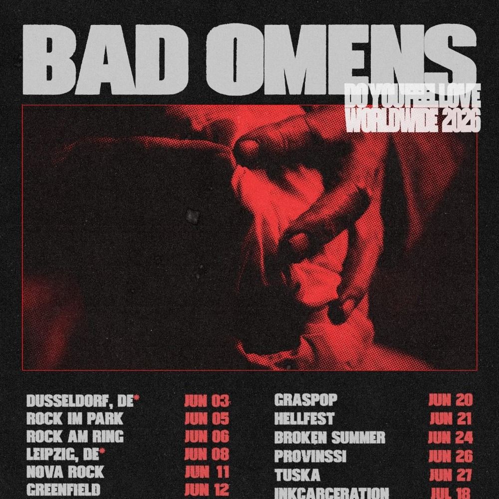 BAD OMENS / POPPY Concrete Forever Europe 2024 Setlist Playlist