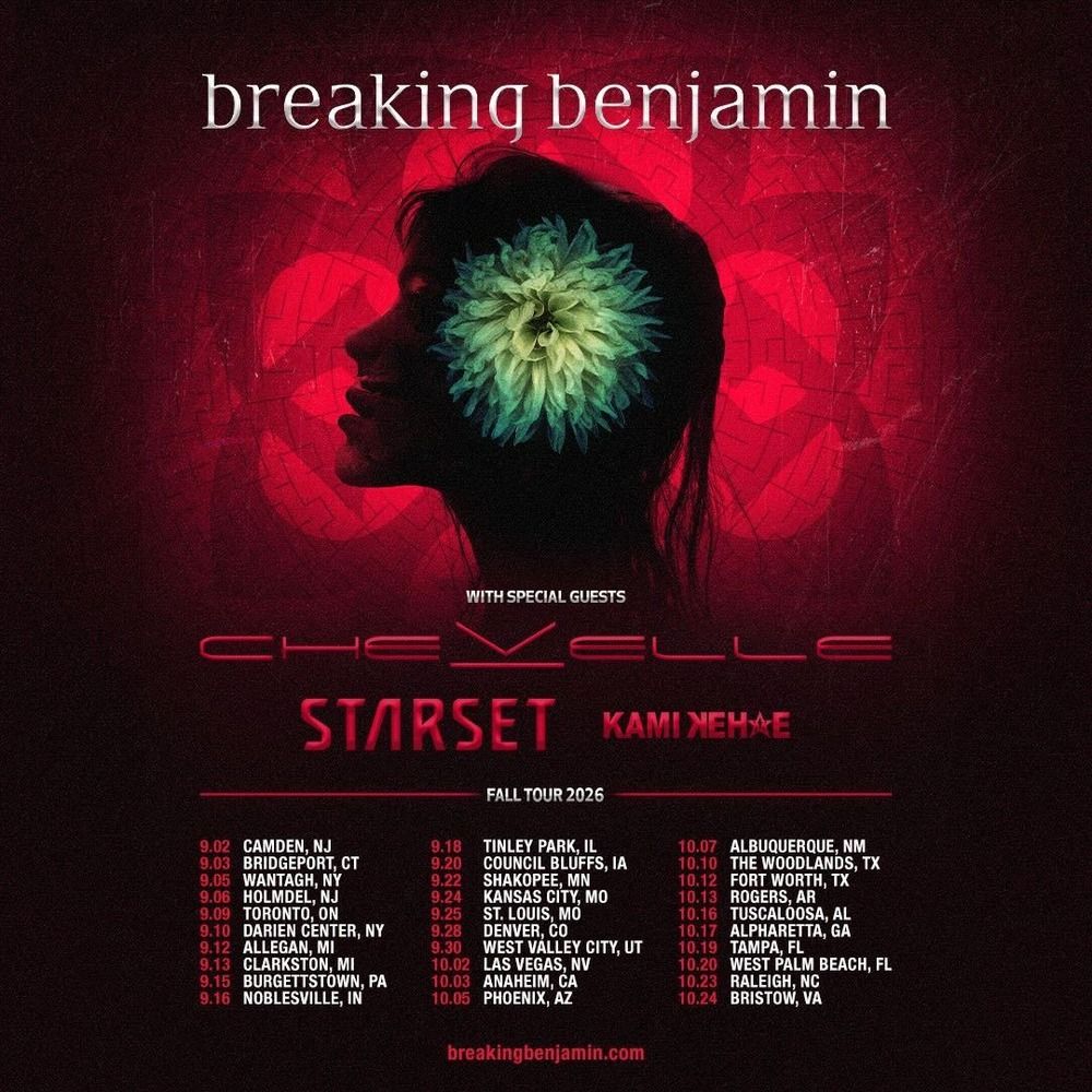 BREAKING BENJAMIN 2024 Tour US Setlist Playlist