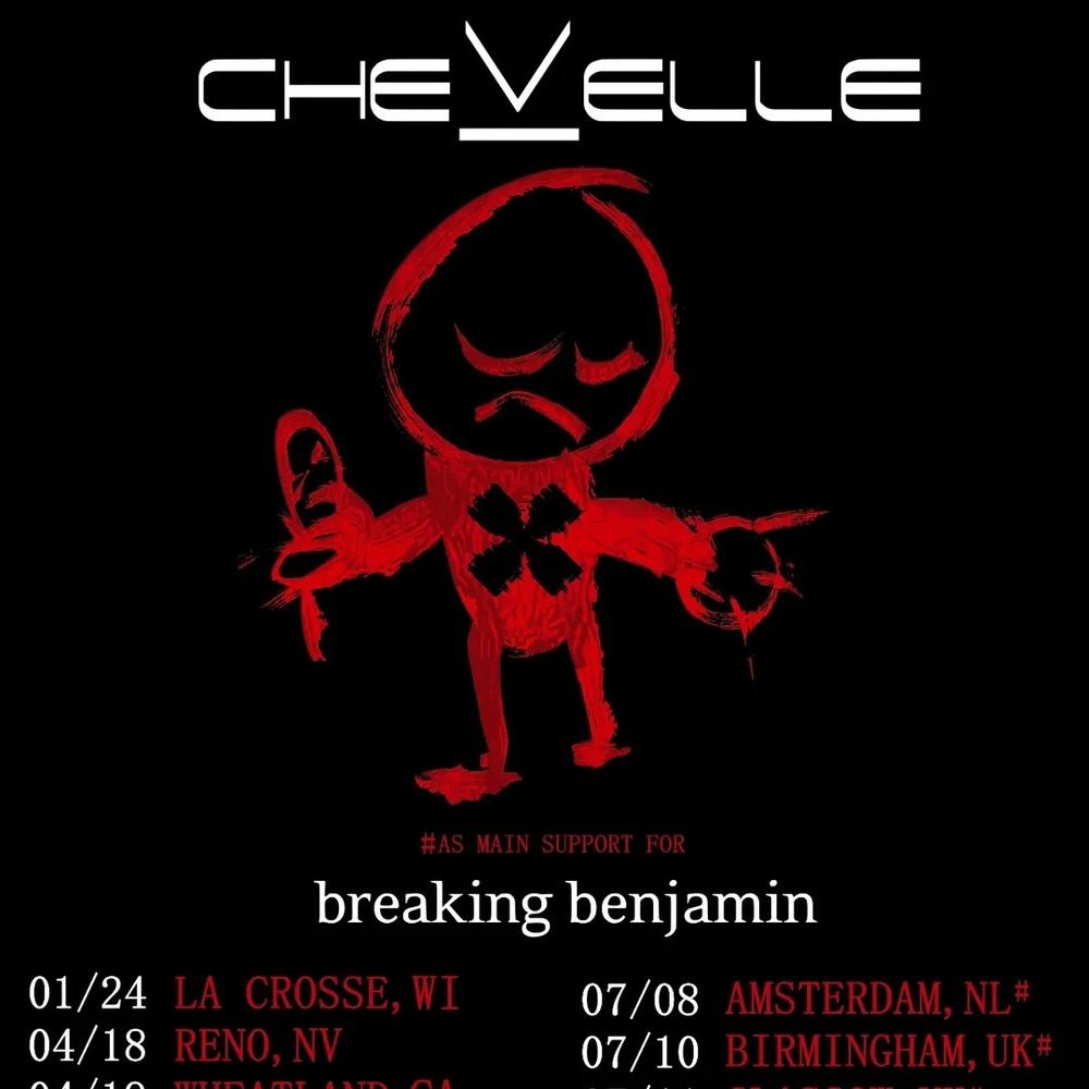 BREAKING BENJAMIN / CHEVELLE Fall Tour 2026 US Setlist Playlist 