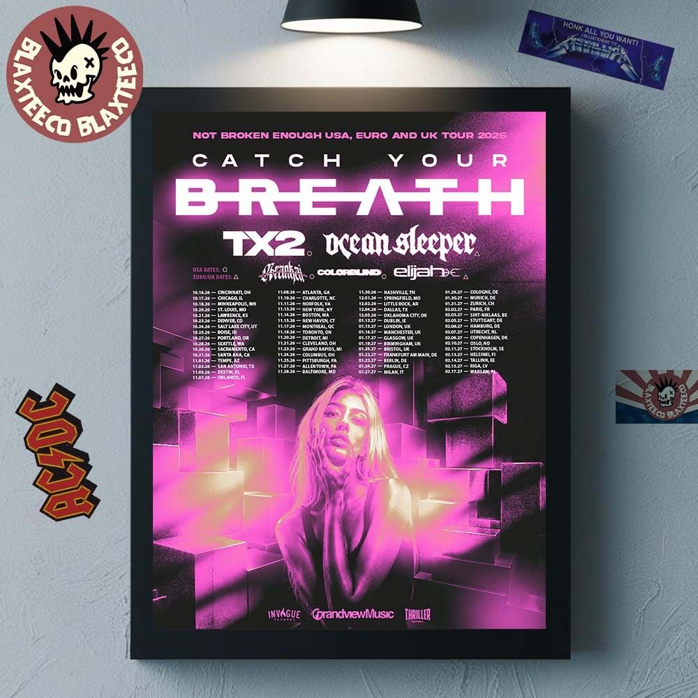 CATCH YOUR BREATH EU/UK Spring 2025 Tour Setlist Playlist