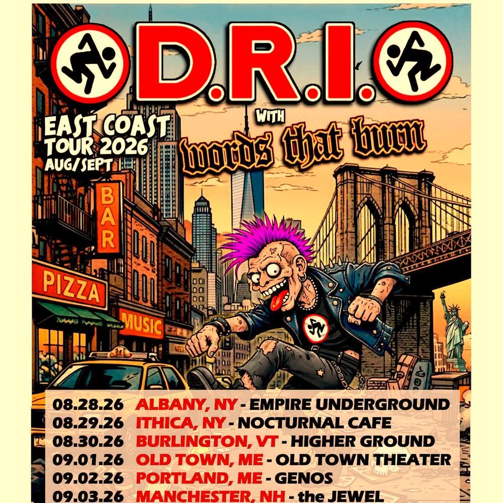 D.R.I. EAST COAST TOUR 2026 Setlist Playlist