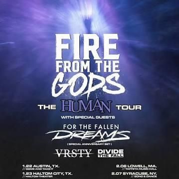 FIRE FROM THE GODS The Human Tour US 2026 Setlist Playlist 