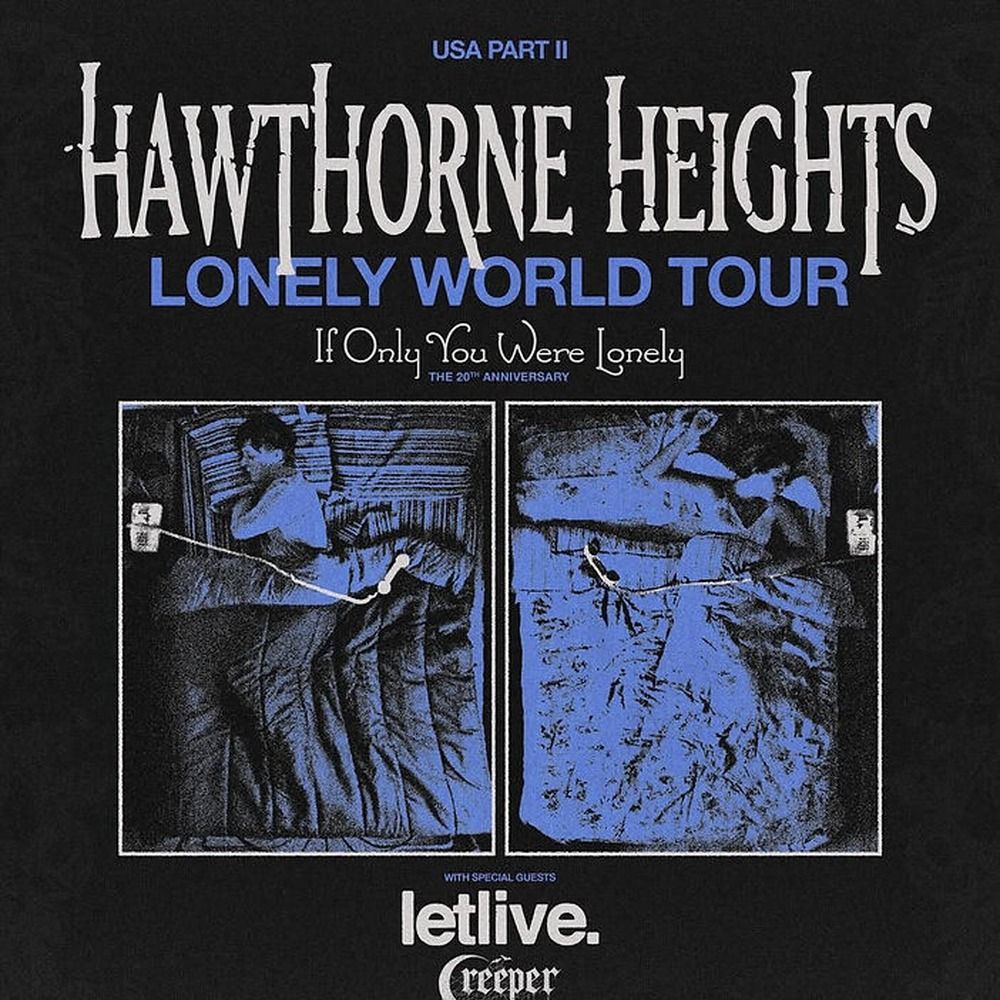 HAWTHORNE HEIGHTS LONELY WORLD TOUR 2026 SETLIST PLAYLIST 