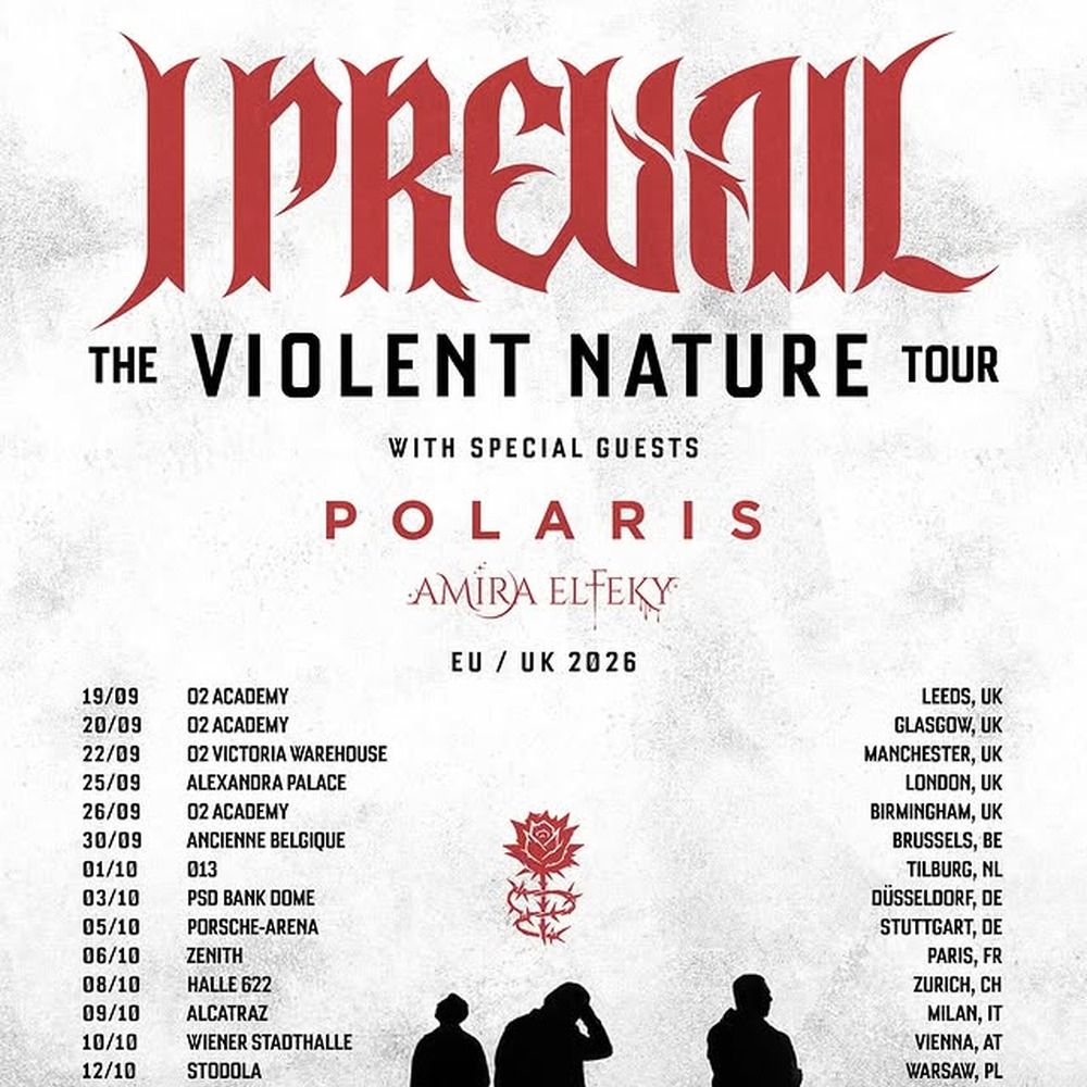 I PREVAIL The Violent Nature Tour Australia 2026 Setlist Playlist 