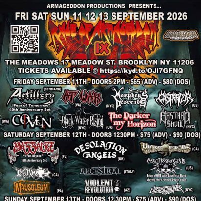 RAGE OF ARMAGEDDON FEST 2026 SETLIST PLAYLIST
