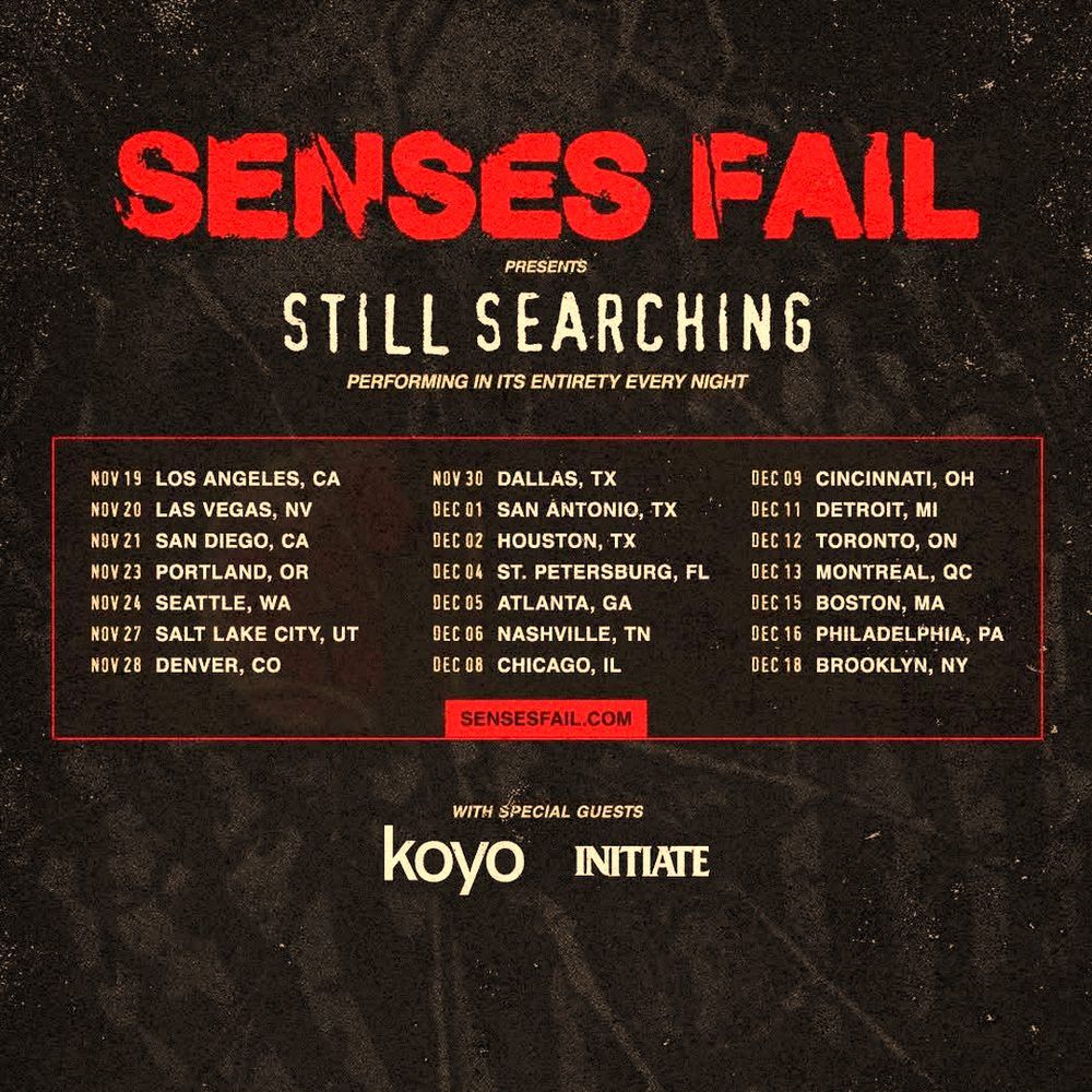 SENSES FAIL PRESENTS STILL SEARCHING