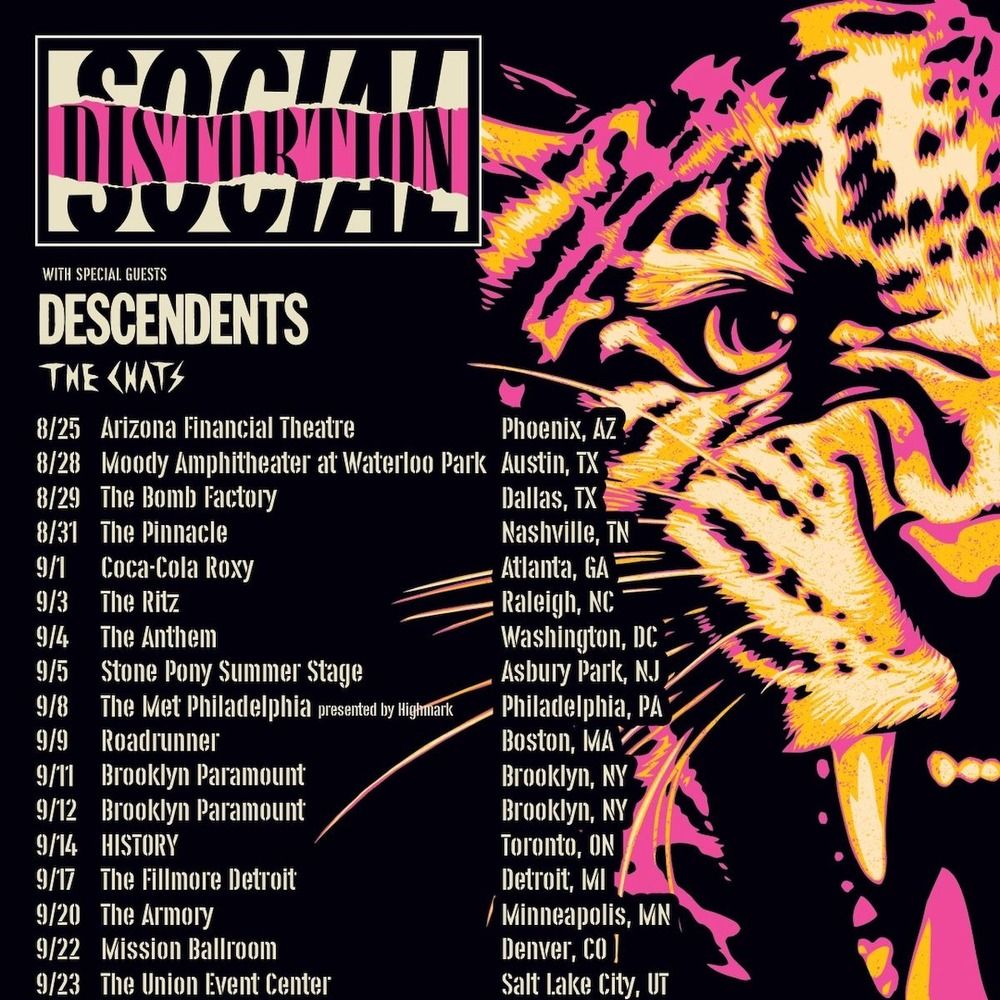 SOCIAL DISTORTION / DESCENDENTS  Summer US Tour 2026 Setlist Playlist