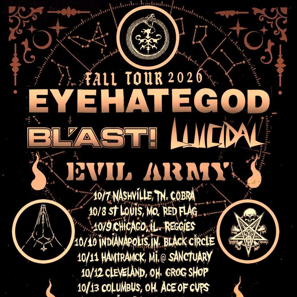 EYEHATEGOD FALL TOUR US 2026 Setlist Playlist