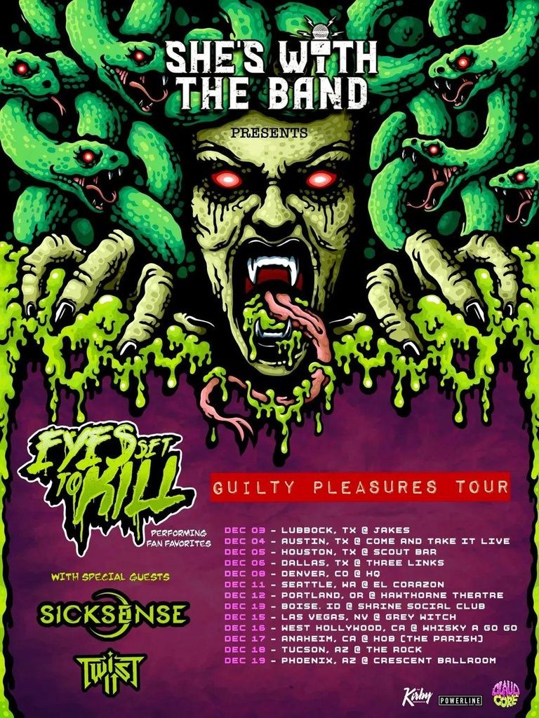 EYES SET TO KILL GUILTY PLEASURES TOUR US 2026 Setlist Playlist