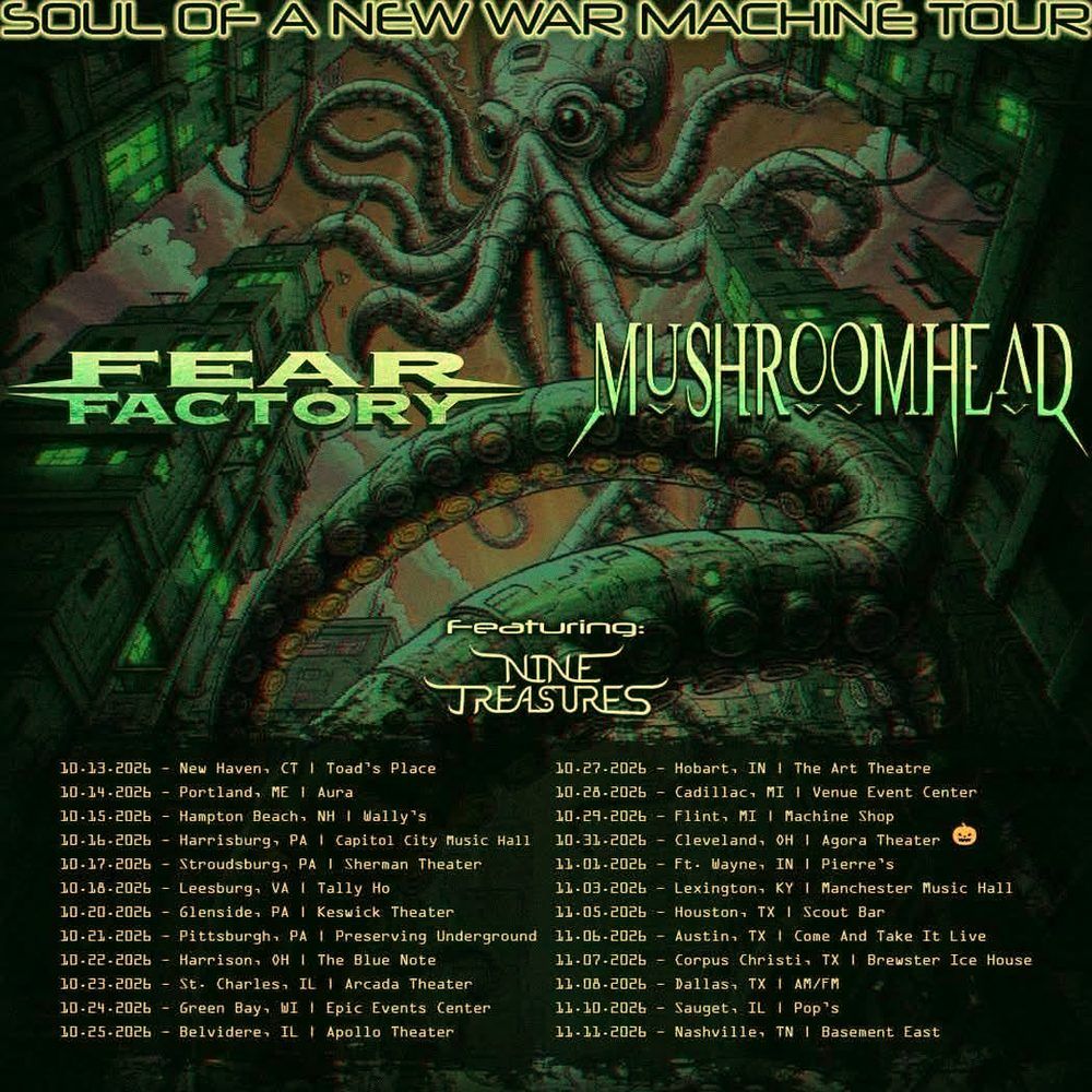 FEAR FACTORY & MUSHROOMHEAD SOUL OF A NEW WAR MACHINE TOUR US 2026 Setlist Playlist