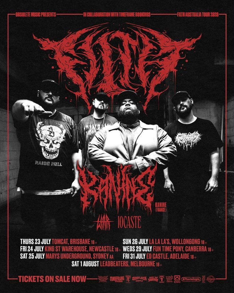 FILTH FILTH AUSTRALIA TOUR 2020 SETLIST PLAYLIST