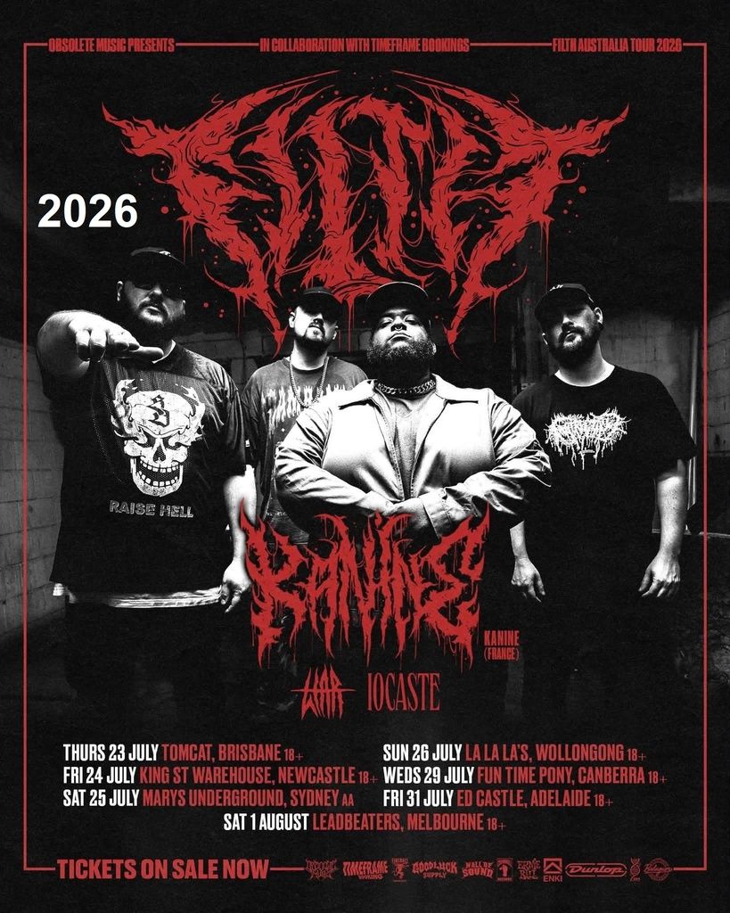 FILTH FILTH AUSTRALIA TOUR 2026 Setlist Playlist
