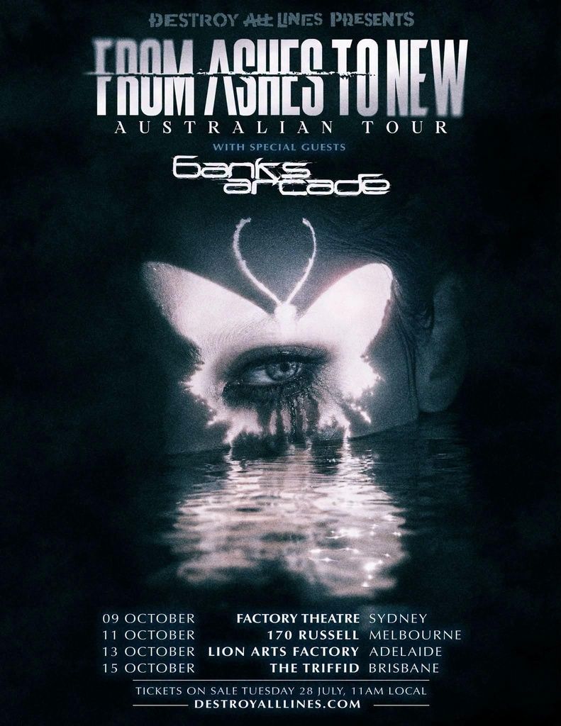 FROM ASHES TO NEW AUSTRALIAN TOUR 2026 Setlist Playlist