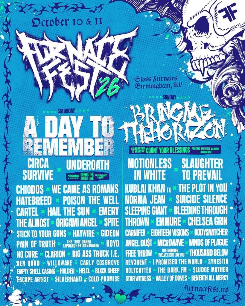 FURNACE FEST 2026 COMPLETE SETLIST PLAYLIST