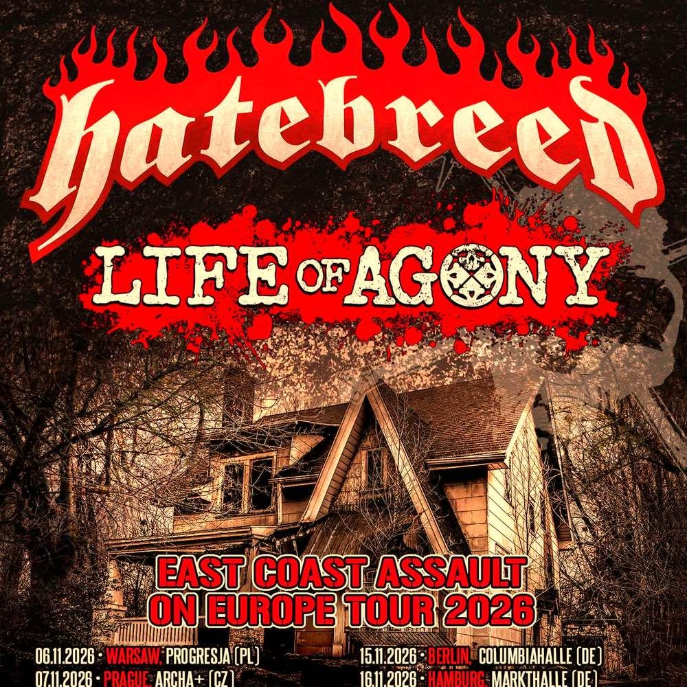 HATEBREED EAST COAST ASSAULT ON EUROPE TOUR 2026 SETLIST PLAYLIST