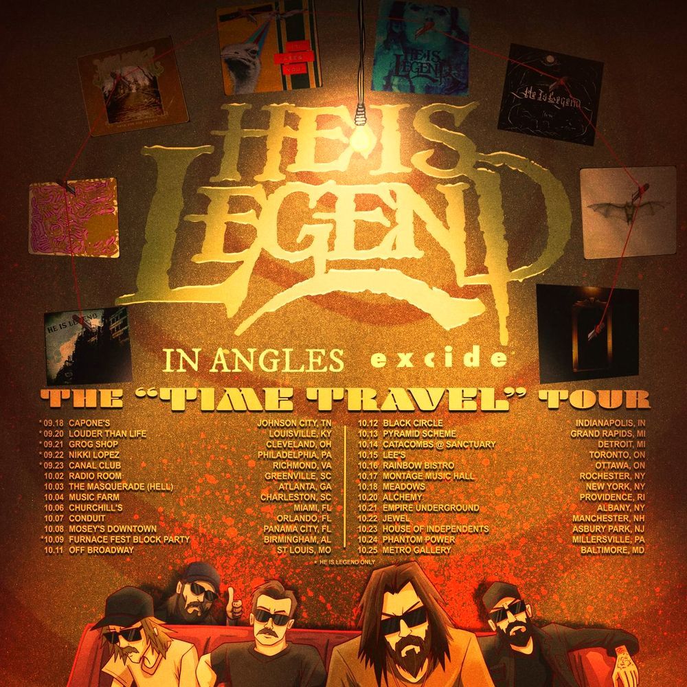 HE IS LEGEND THE "TIME TRAVEL" TOUR N. America 2026 Setlist Playlist