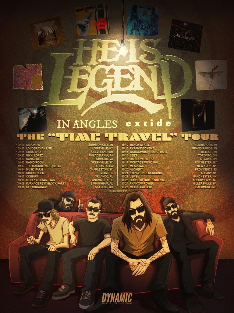 HE IS LEGEND THE "TIME TRAVEL" TOUR N. America 2026 Setlist Playlist