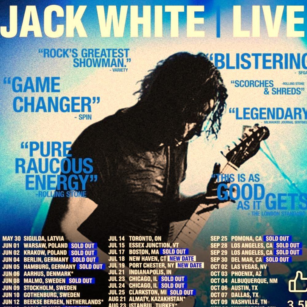 JACK WHITE LIVE World 2026 Setlist Playlist