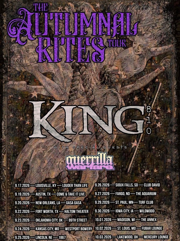 KING 810 THE AUTUMNAL RITES TOUR US 2026 Setlist Playlist