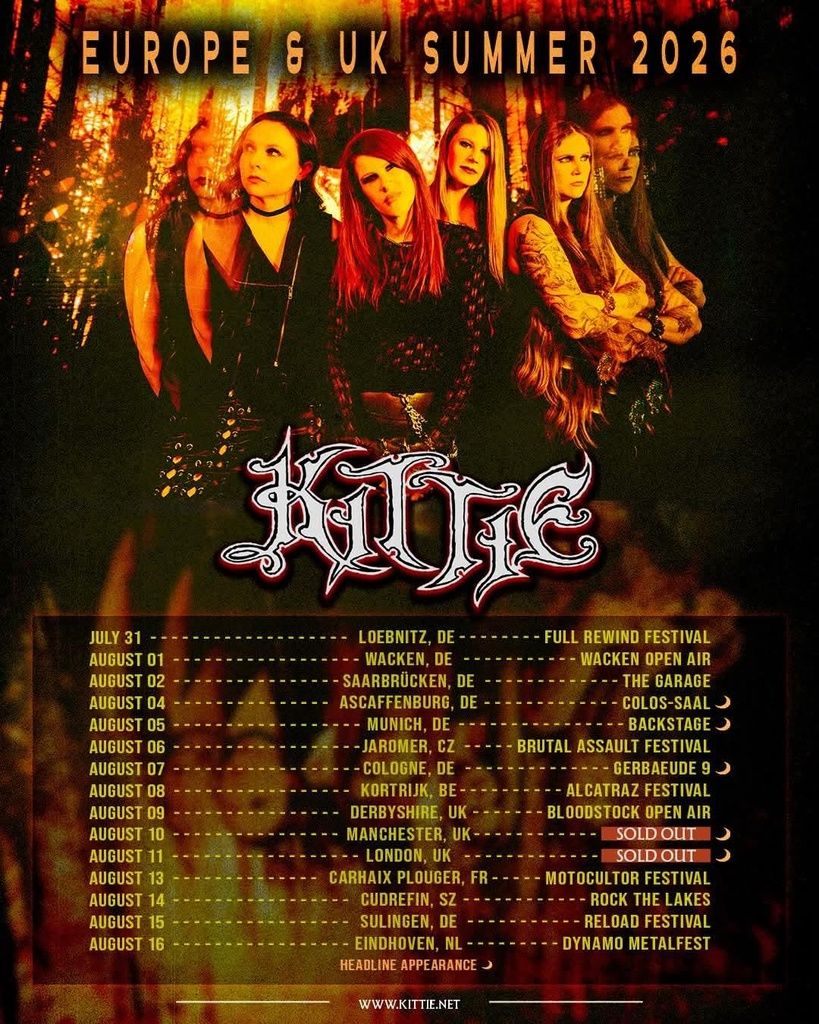 KITTIE EUROPE & UK SUMMER 2026 Setlist Playlist
