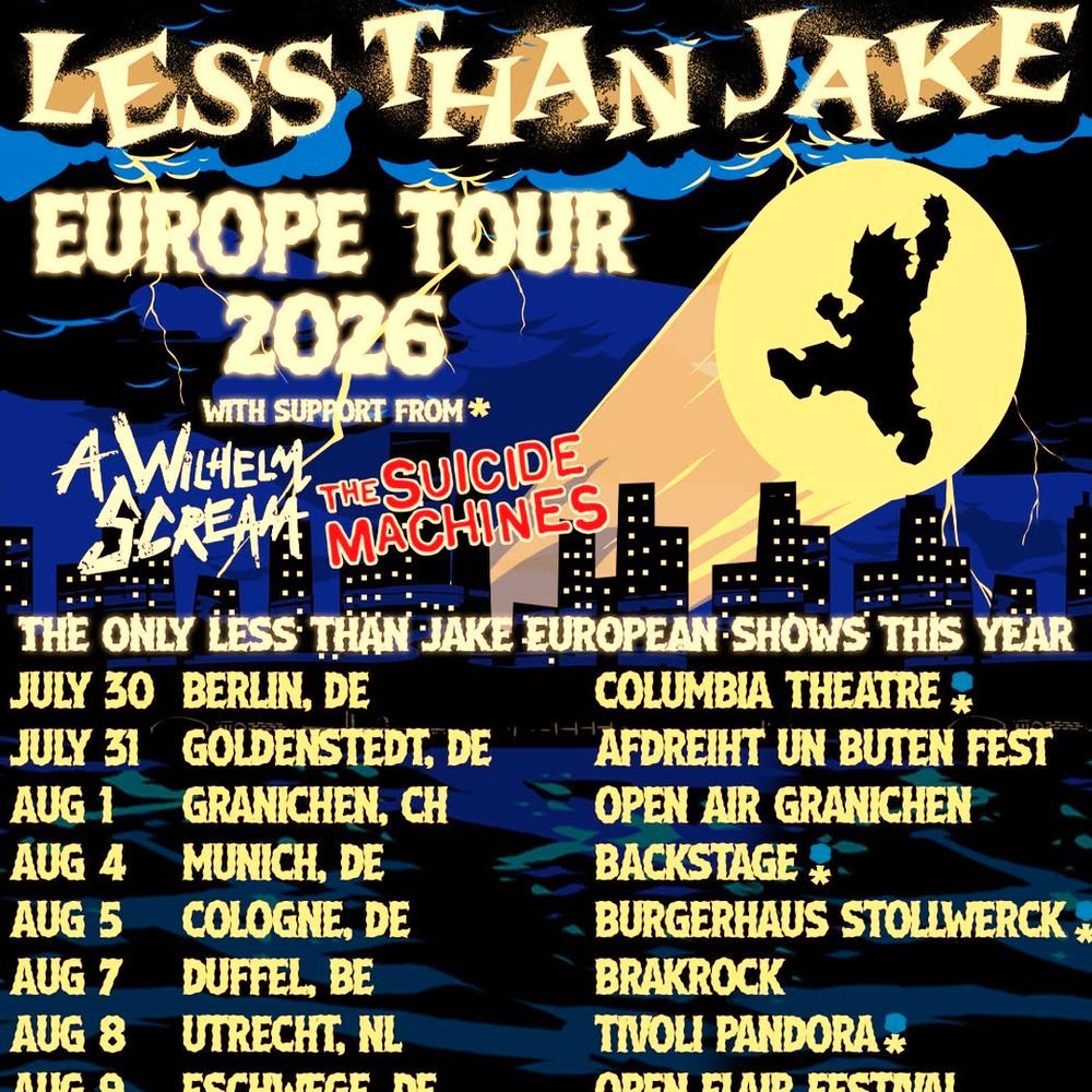 LESS THAN JAKE EUROPE TOUR 2026 Setlist Playlist