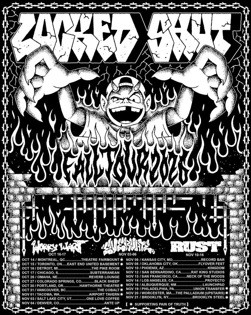 LOCKED SHUT FALL TOUR N. America 2026 Setlist Playlist