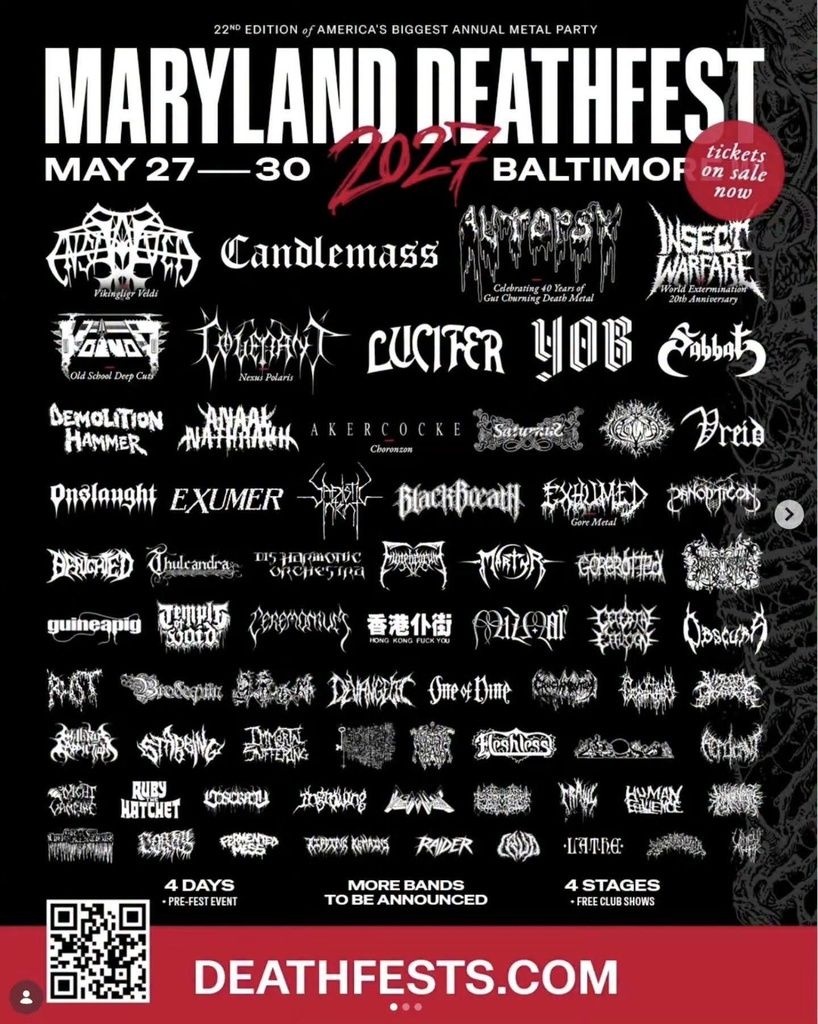 MARYLAND DEATHFEST 2027 Complete Setlist Playlist