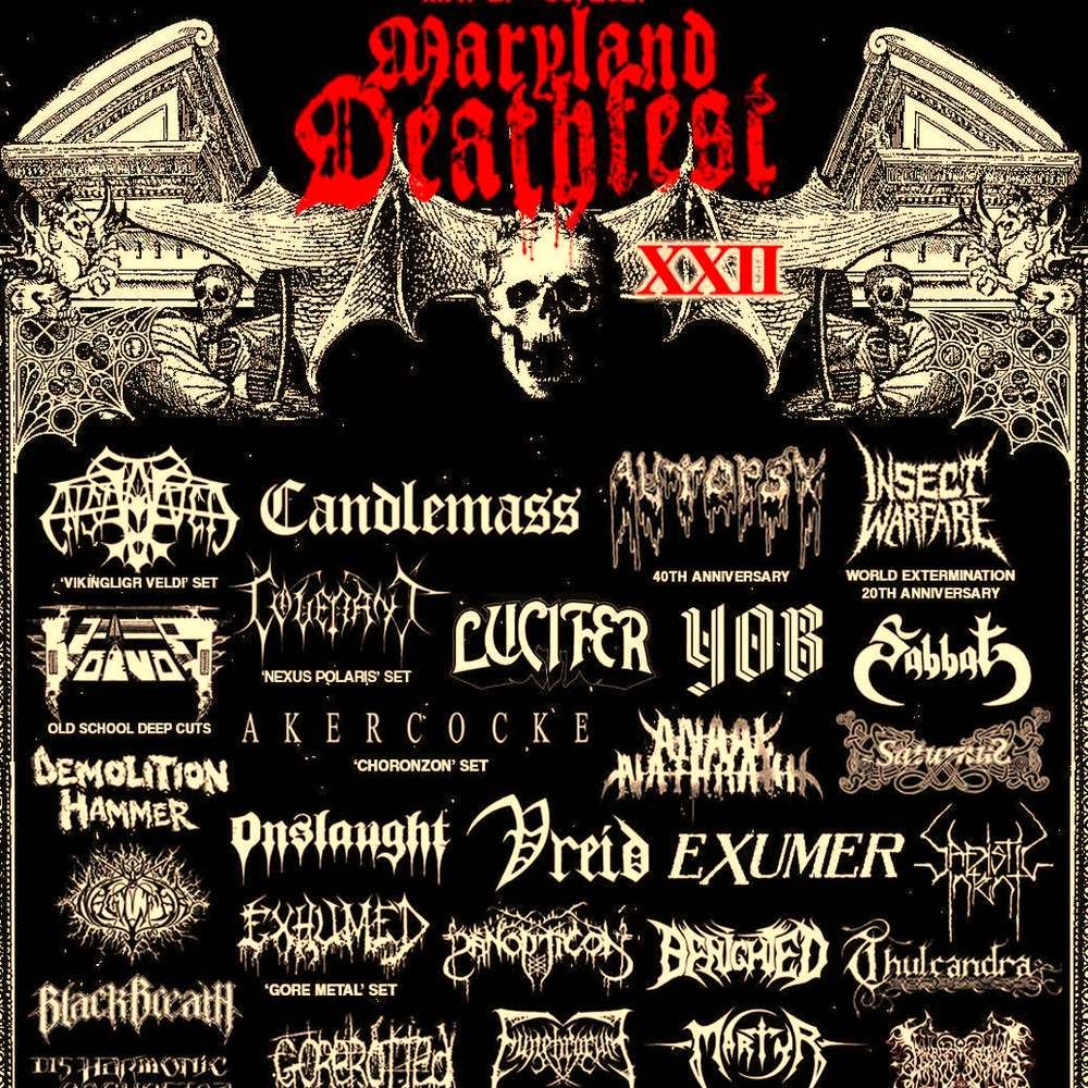 MARYLAND DEATHFEST XXII 2027 COMPLETE SETLIST PLAYLIST