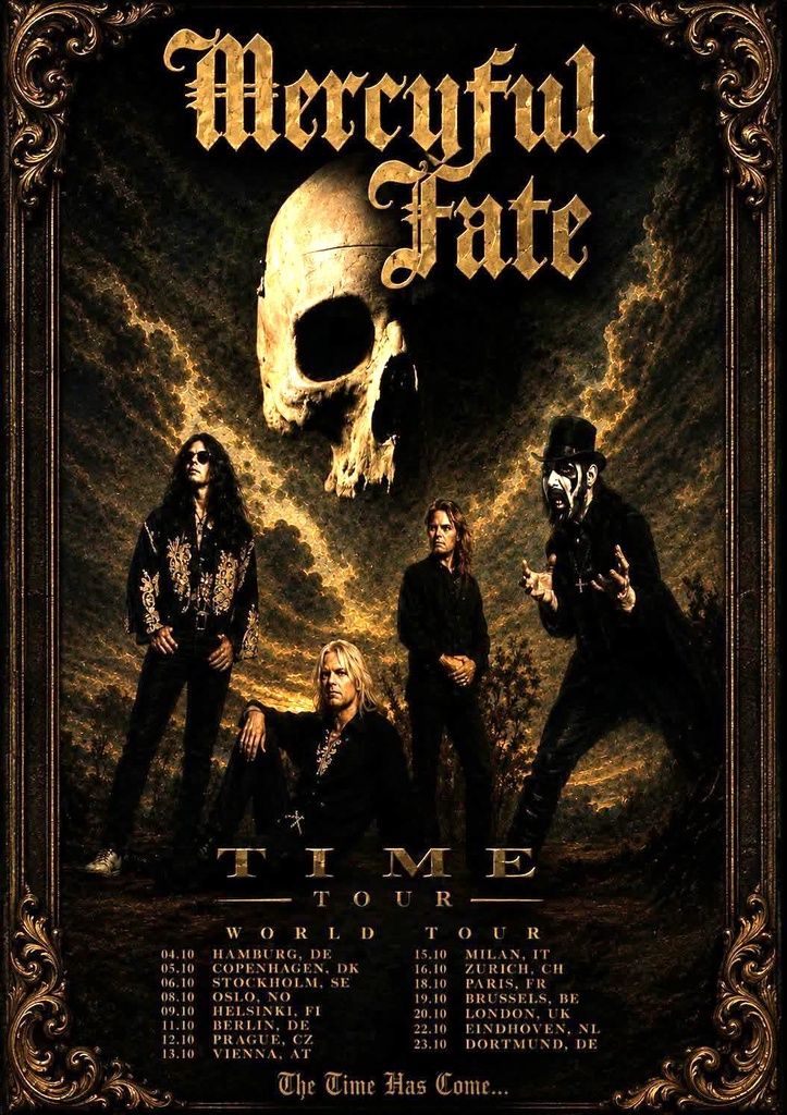 MERCYFUL FATE TIME TOUR World Tour 2026 Setlist Playlist