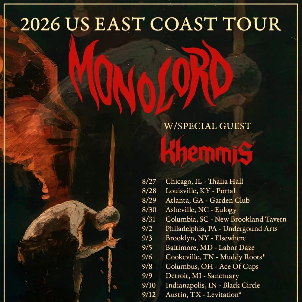 MONOLORD US EAST COAST TOUR 2026 Setlist Playlist