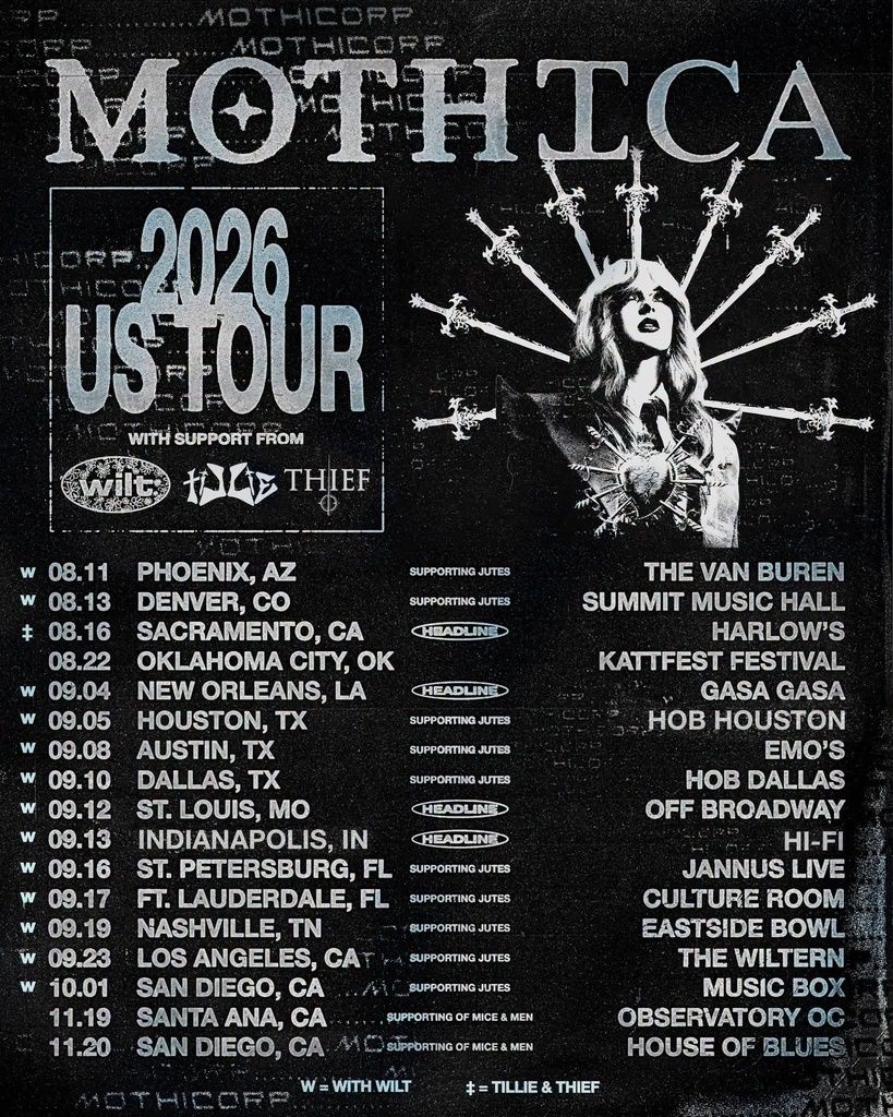 MOTHICA US TOUR 2026 Setlist Playlist