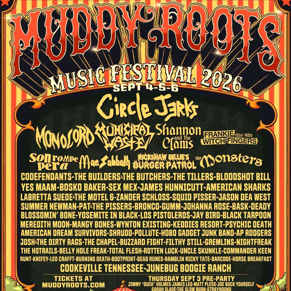 MUDDY ROOTS MUSIC FESTIVAL 2026 Complete Setlist Playlist