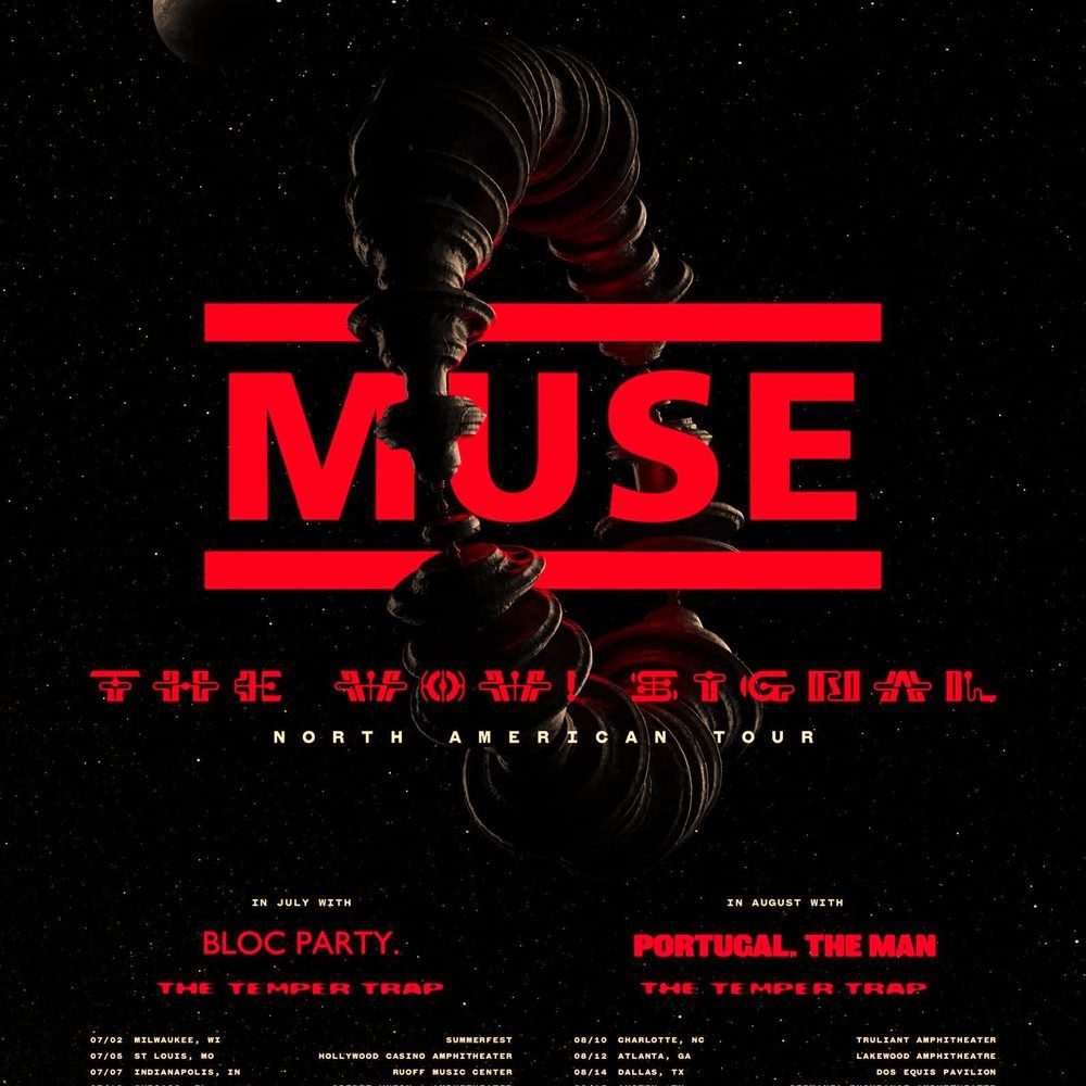 MUSE THE WON'T SIGNAL NORTH AMERICAN TOUR 2026 Setlist Playlist