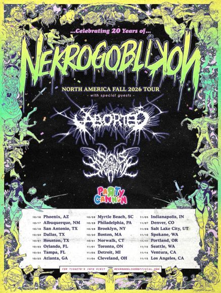 NECROGOBLICON North American Tour 2026 Setlist Playlist