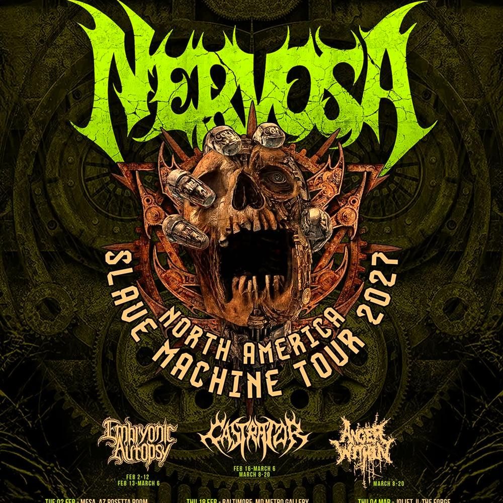 NERVOSA SLAVE MACHINE NORTH AMERICA TOUR 2027 Setlist Playlist