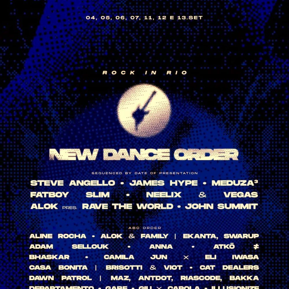 NEW DANCE ORDER Rock In Rio 2026 Complete Setlist Playlist