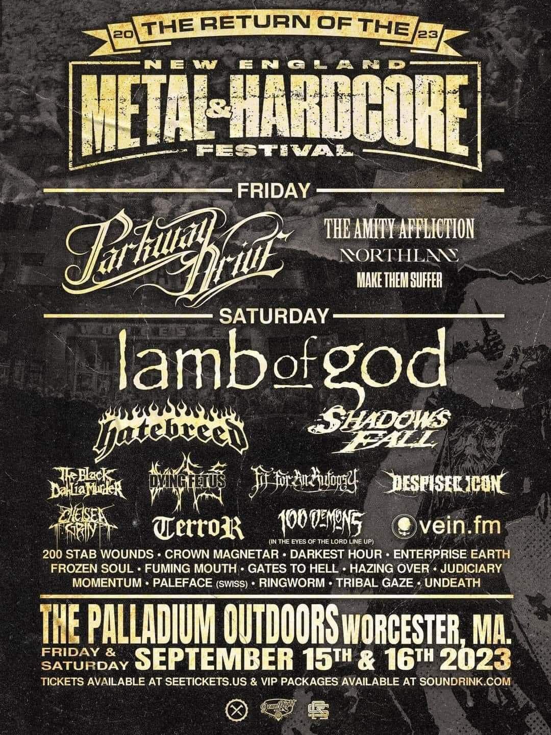 NEW ENGLAND METAL &amp; HARDCORE FESTIVAL 2023 Setlist Playlist