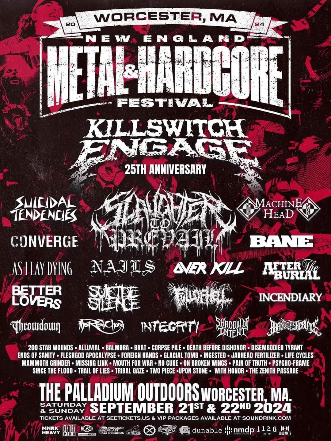 NEW ENGLAND METAL &amp; HARDCORE FESTIVAL 2024 Complete Setlist Playlist