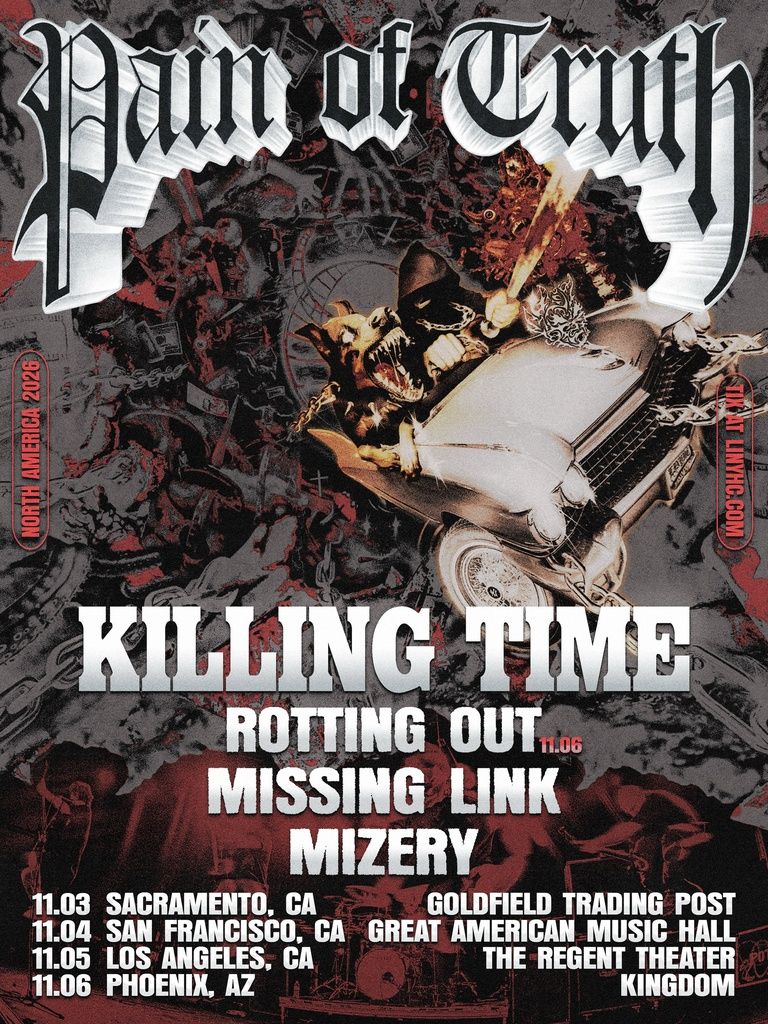 PAIN OF TRUTH / KILLING TIME US Nov. 2026 Setlist Playlist