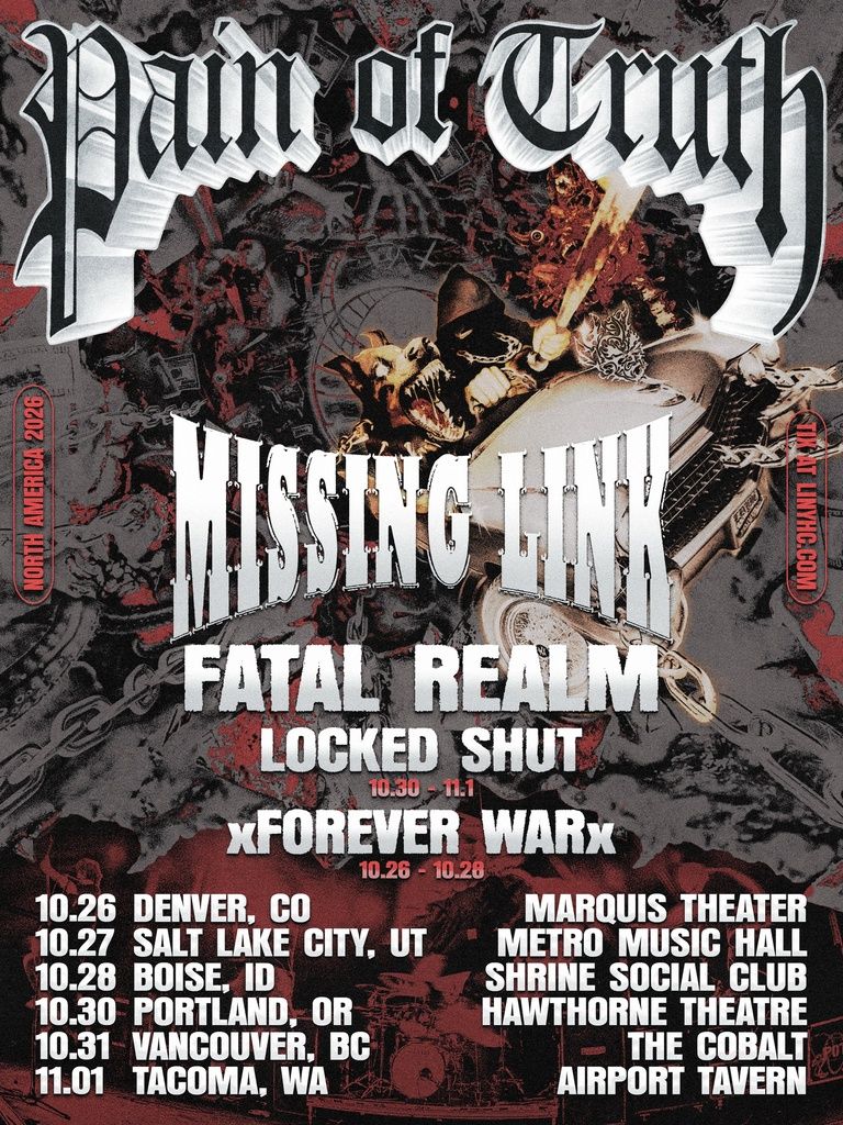 PAIN OF TRUTH MISSING LINK US Oct. 2026 Setlist Playlist
